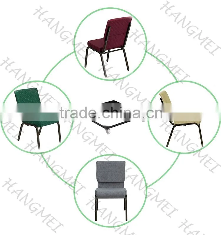 cheap modern stackable church chairs in red on sale made in China