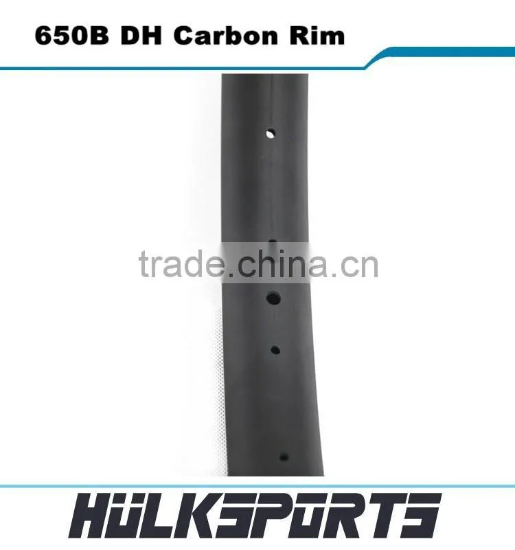 Hot sale 650b DH mountain bike rims 42mm width carbon 27.5er mtb wheels 28H-36H 650B dh carbon rim