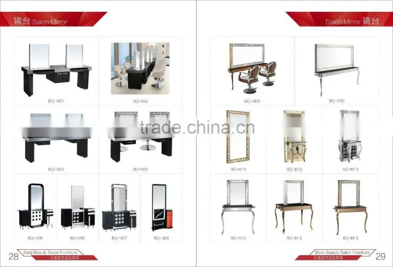 Luxury Hair Barber Salon Station Equipment Professional Double Salon Mirror Hair Dressing Mirror