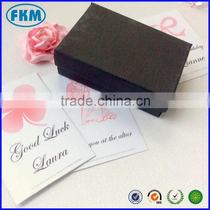 Personalised message cards and box
