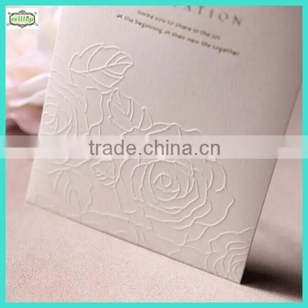 Chinese high quality wedding invitation card 2014