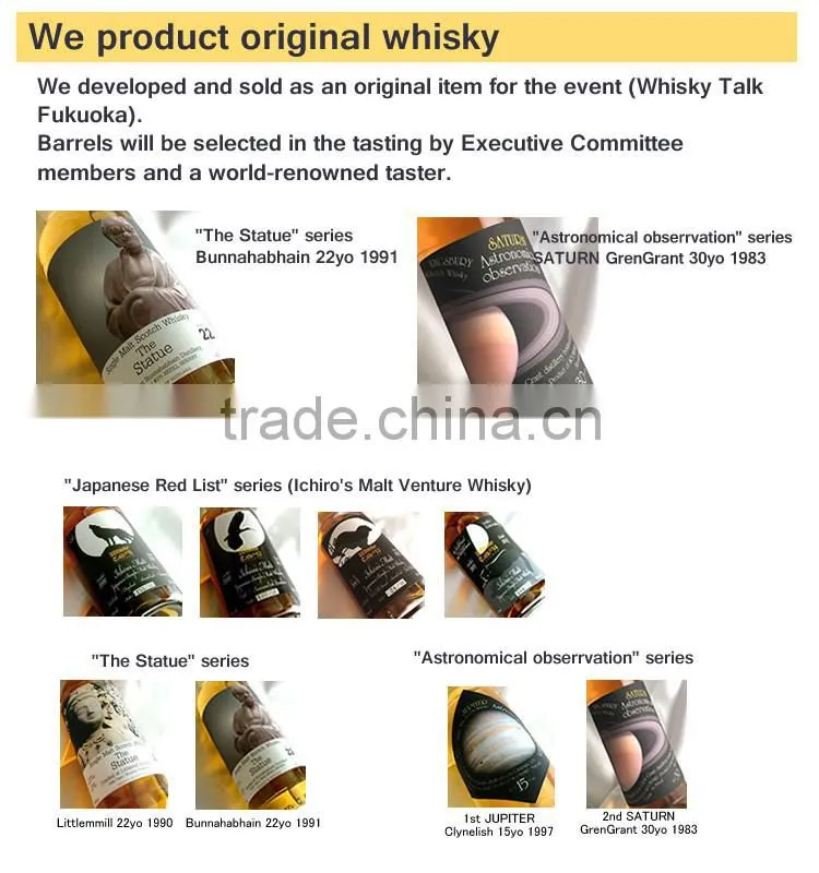 Unique and valuable whisky cask selected by a world-renowned taster