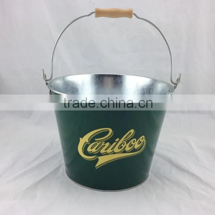 New available CCBB-201 5L galvanized iron custom ice bucket ice cooler ice pail