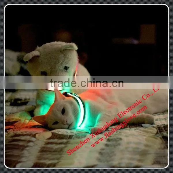 Adjustable LED Cat Collar/Release Breakaway Bukle LED Cat Collar