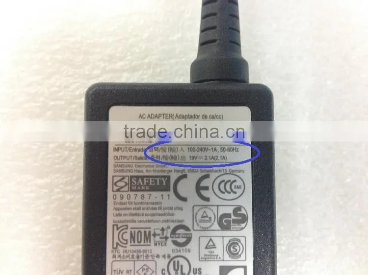 19V 2.1A 40W laptop AC power adapter charger for Samsung Netbook N130 N140 N145 N148 N150 5.5mm*3.0mm