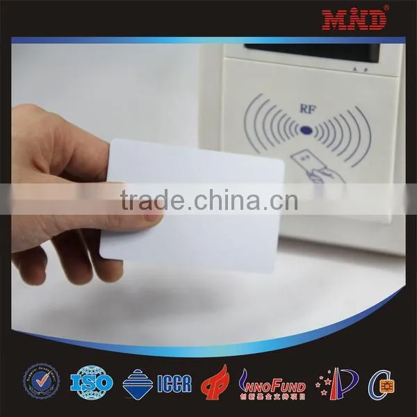 MDC715 13.56mhz / 125khz rfid pvc blank white card manufacturer