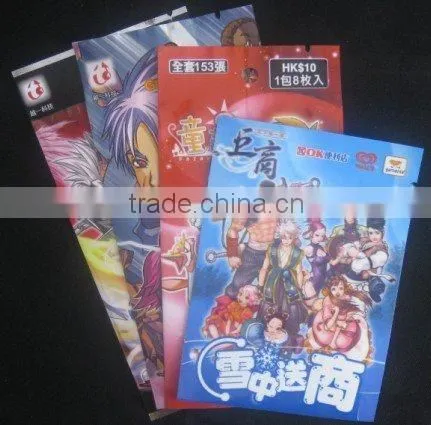 card head plastic bag/ high quality OPP bag for card /game card package bag