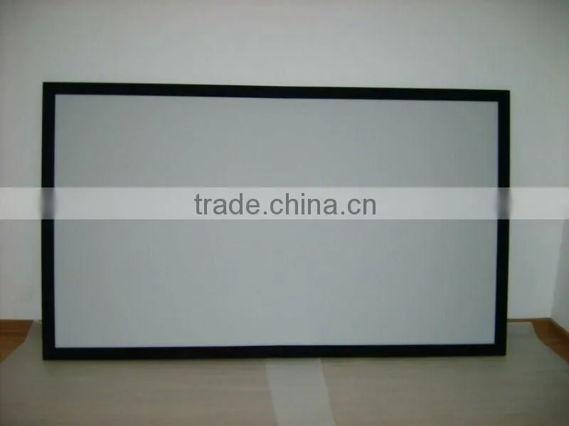 High Contrast Theatre Fabric / fixed frame screen for high level home theater