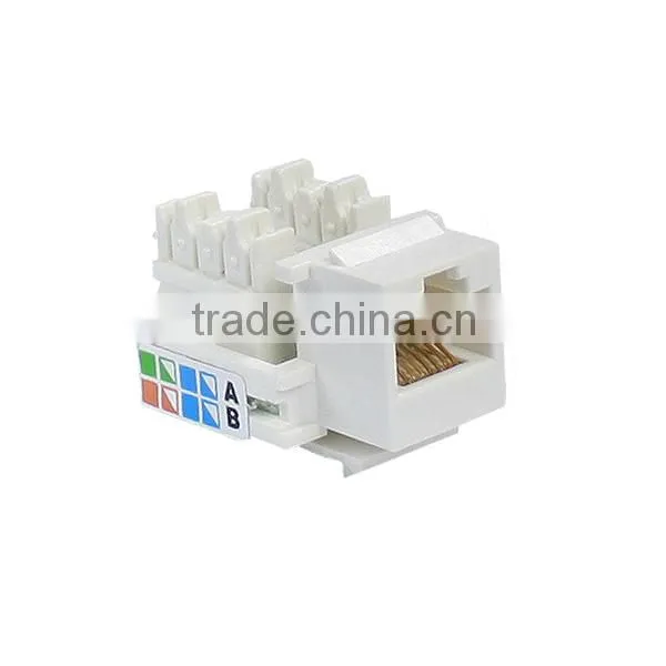 UTP amp rj45 cat5e keystone jack
