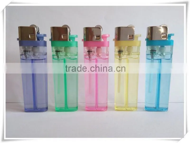 Cheapest classic plastic lighter transparent flint lighter FH-003 with butane gas