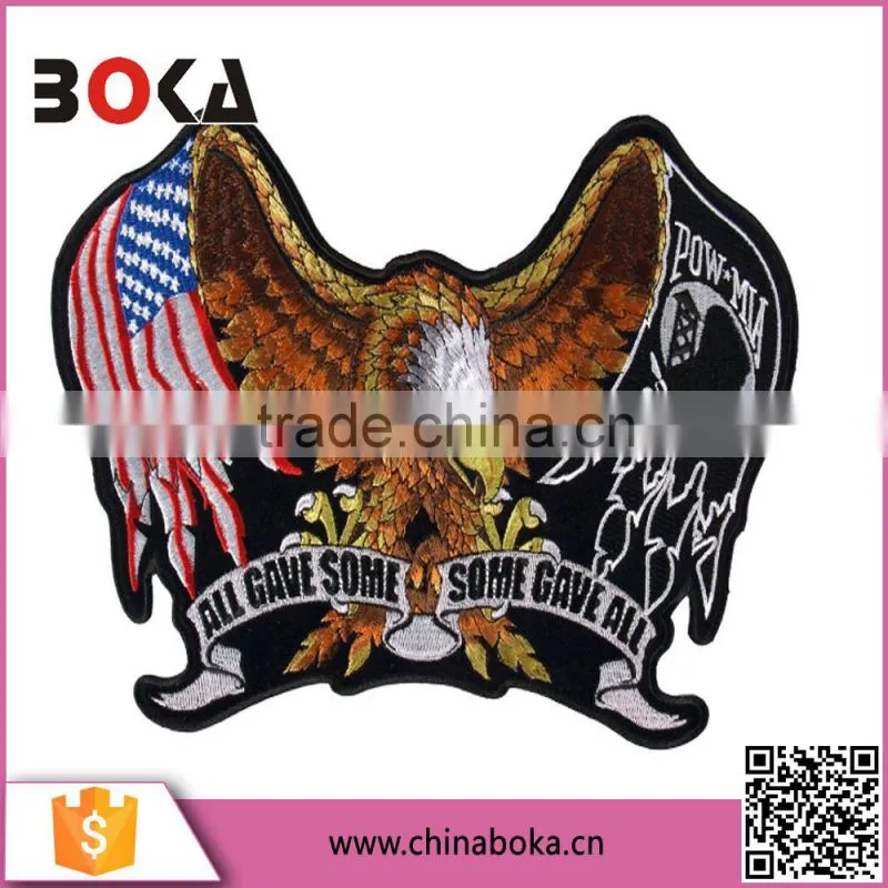 BOKA embroidery colorful eagle patches factory direct sell applique
