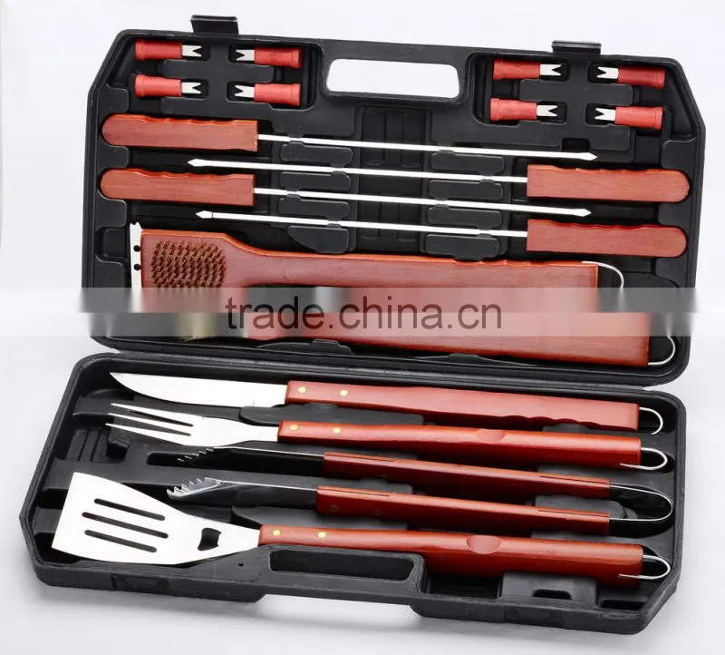 yangjiang factory manufacture hot selling stainless steel tool set for bbq
