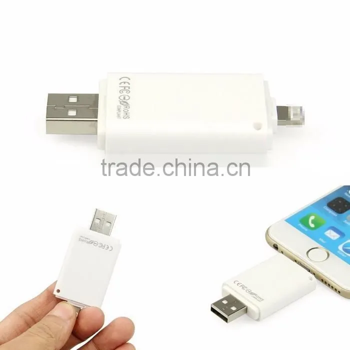 4GB-128GB Plastic OTG USB Flash Drives For Iphone