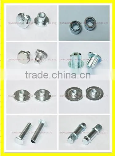 machine zinc plated and tee-nuts with 4 pronges