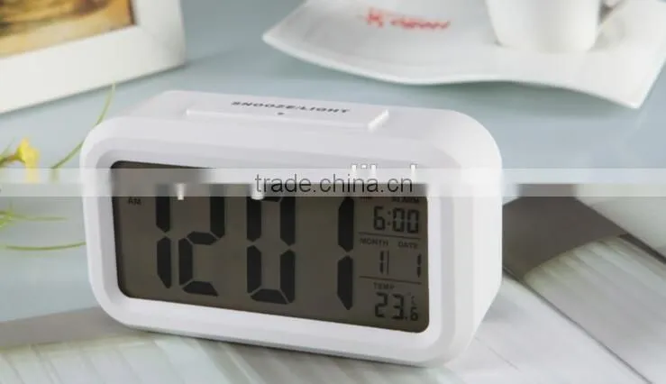 Multicolor Smart Alarm Clock Night Light ABS Color Randomly Clock With Temperature