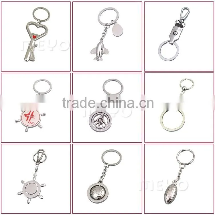 Novelty lovely Cupid double heart metal key chain for holiday gift