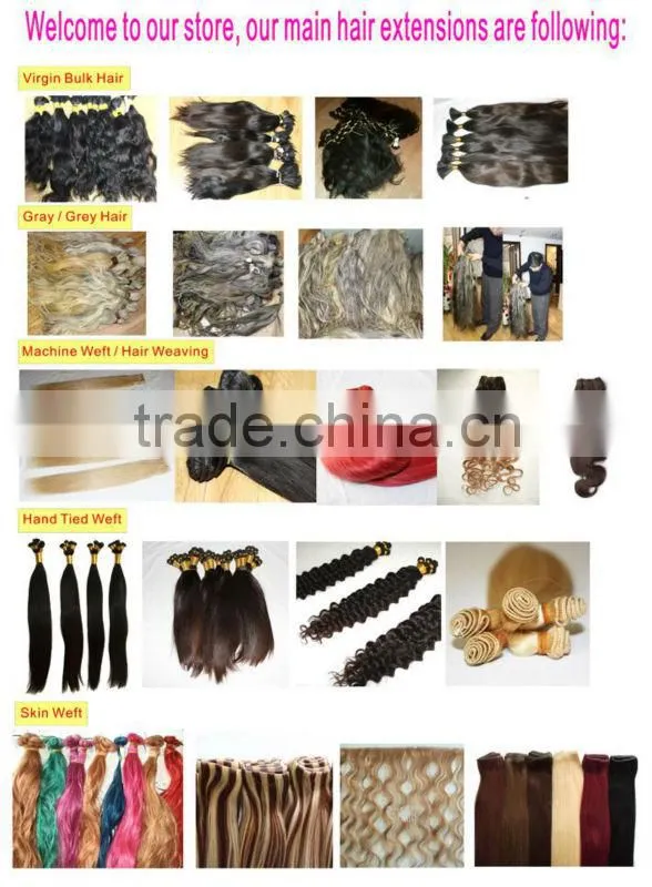 High light 613# 27# best quality human hair clip in half wig