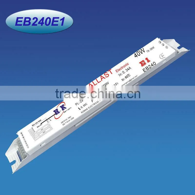T8 Electronic ballast, 36/40W, 0.95PF