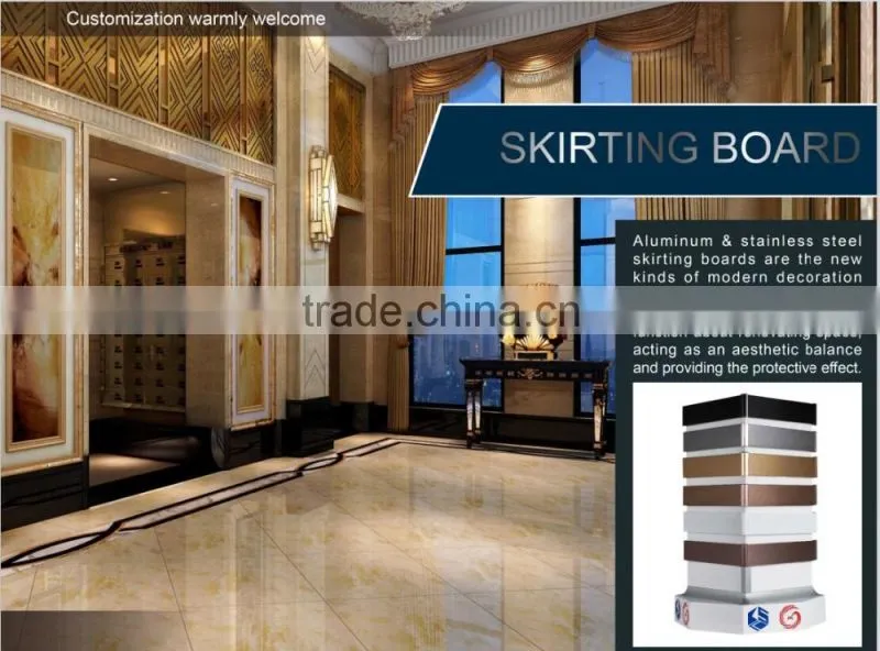 Commercial Metal Skirting Square - Aluminium Materials