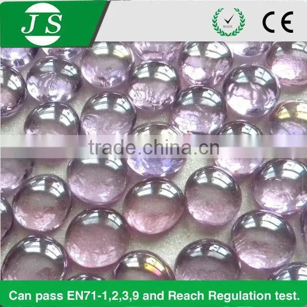 Low price creative glass rubber beads strand double color