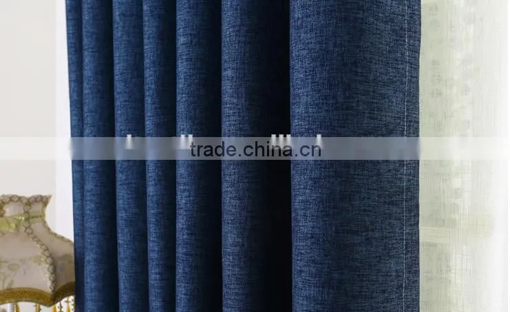 cheap curtain fabric 100% Linen blackout curtain fabric fabric for curtains