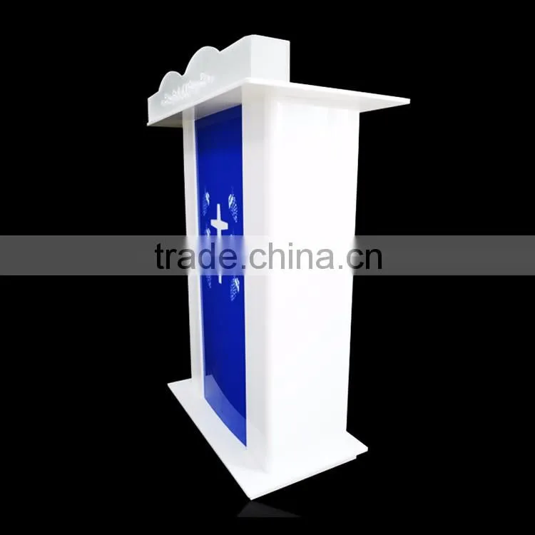 Contemporary modern acrylic church pulpit designs