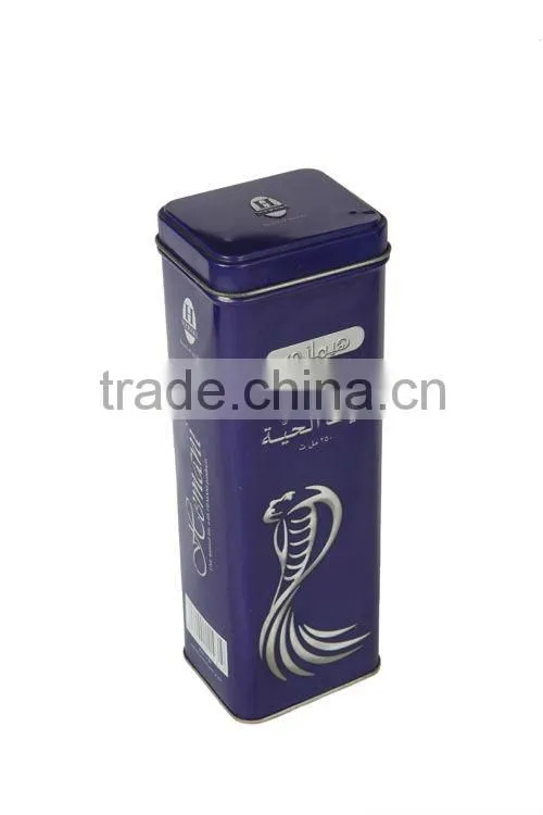 rectangule wine tin box