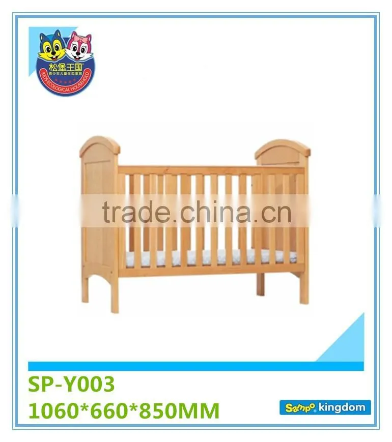 Healthy Pine Wood Baby Crib