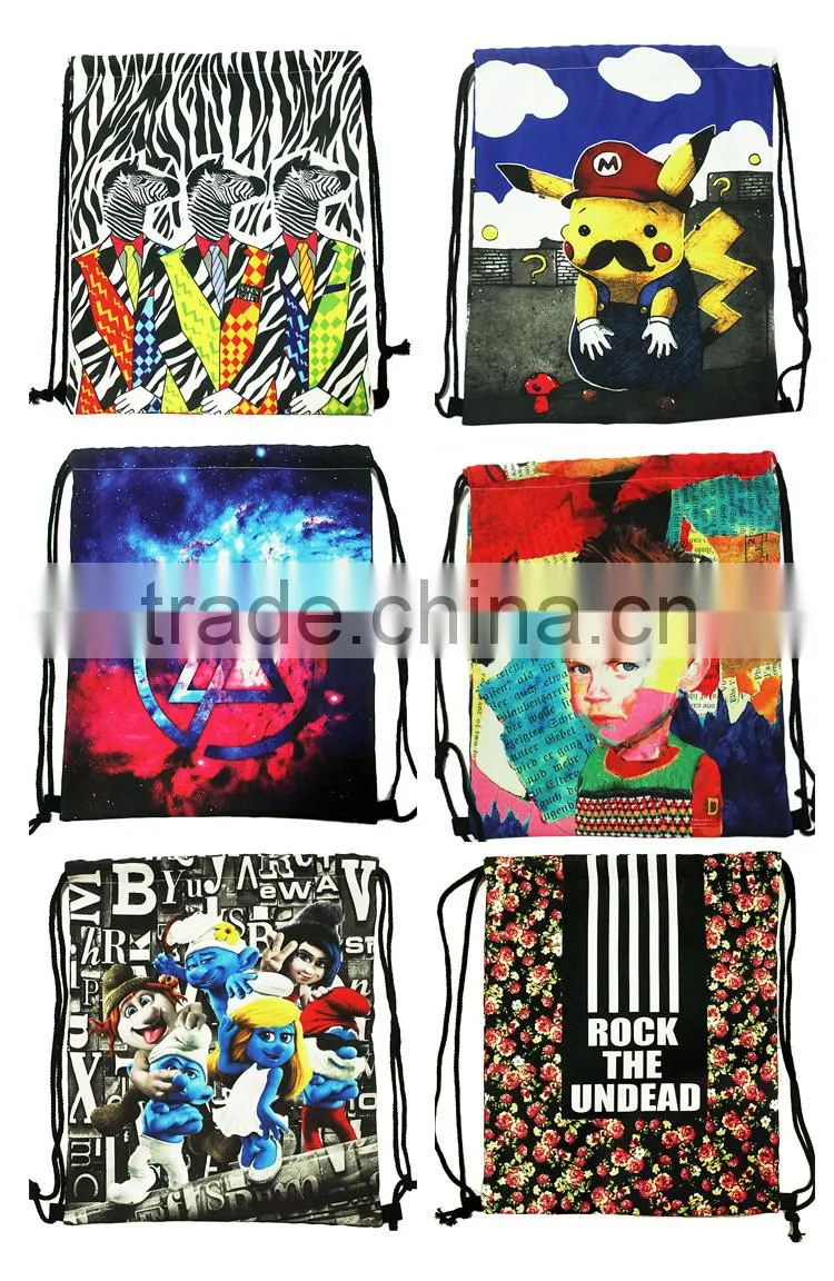 Cheap cute drawstring bag high quality sports drawstring tote bag