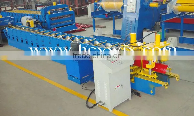 Villadom Use Colored Steel Ridge Cap Sheet Roll Forming Machine