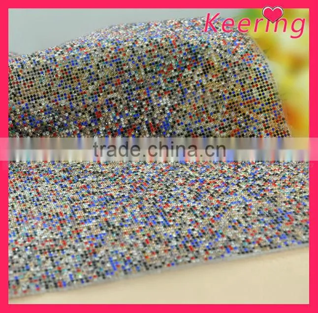 Bling Bling Hot Fix crystal rhinestone mesh For shoe decoration WRT-013