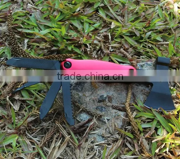 6.1" Stainless Steel Black Finished Blade Hand Multi Tool With Hammer