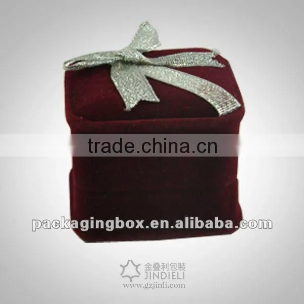 New Christmas velvet single ring box
