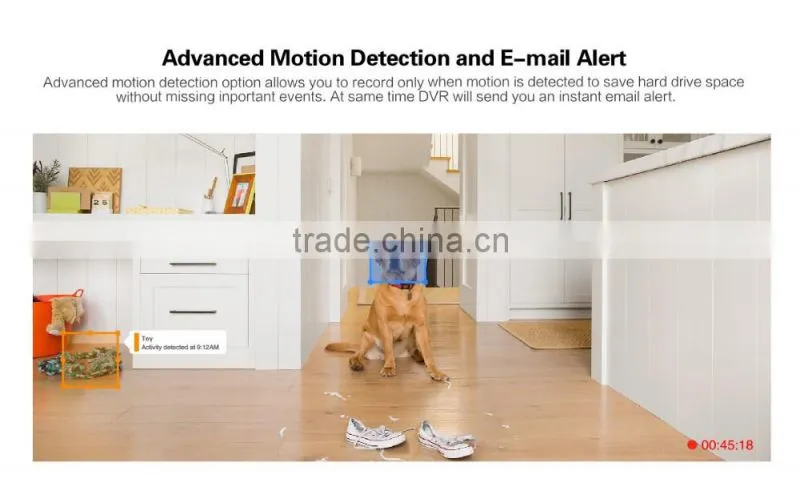 8CH CCTV System 720P DVR 4PCS 1200TVL IR Weatherproof Outdoor CCTV Camera Home Security System Video Surveillance Kits