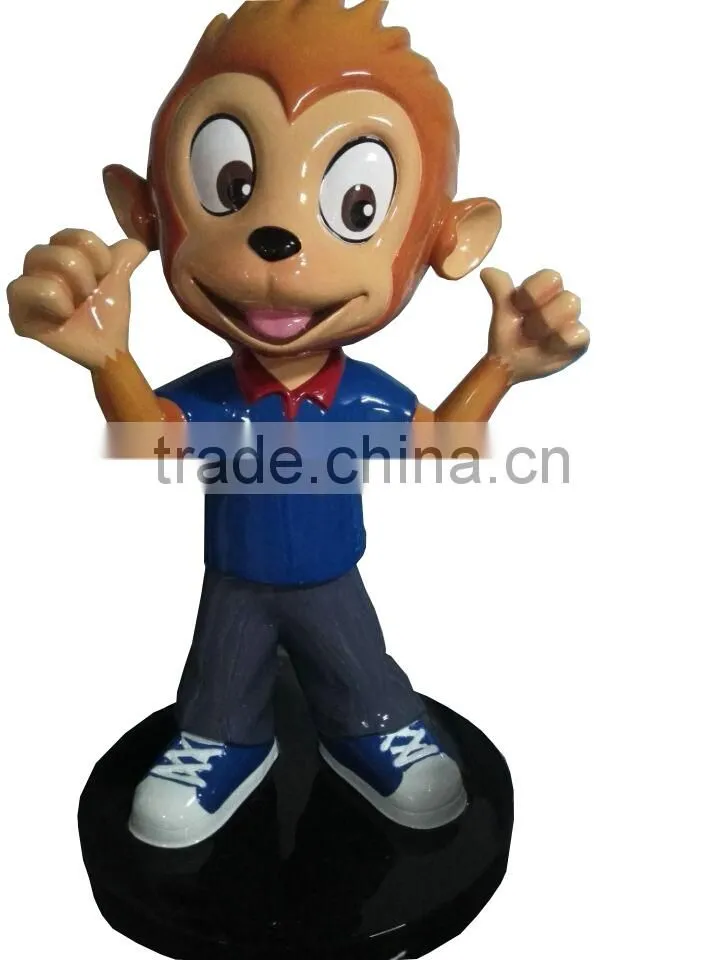 resin cartoon little monkey statue