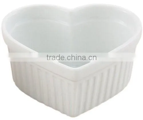 ceramic heart shaped baking cups, heart shaped cupcake cups