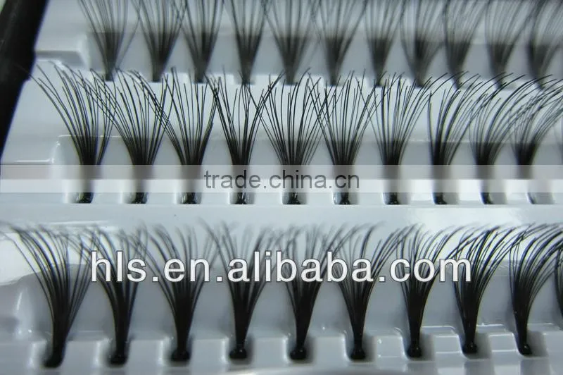 Professional workmanship individual eyelash extension/flare synthetic clusters