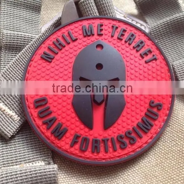 8CM Armour Patch Rubber PVC 3D Tactical armband PVC Military patches For Clothes Garment Applique DIY Accessory
