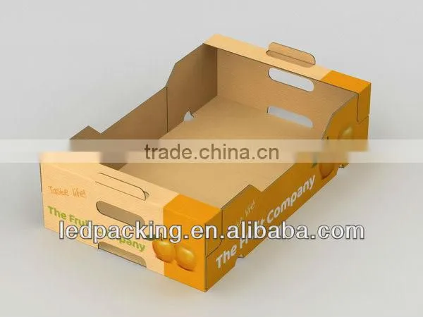 white corrugated paper tray for fruit packaing