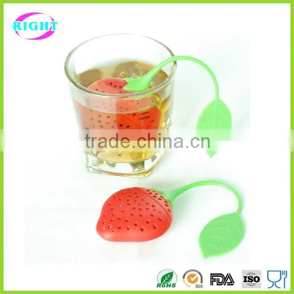 silicone loose tea infuser/ tea filter