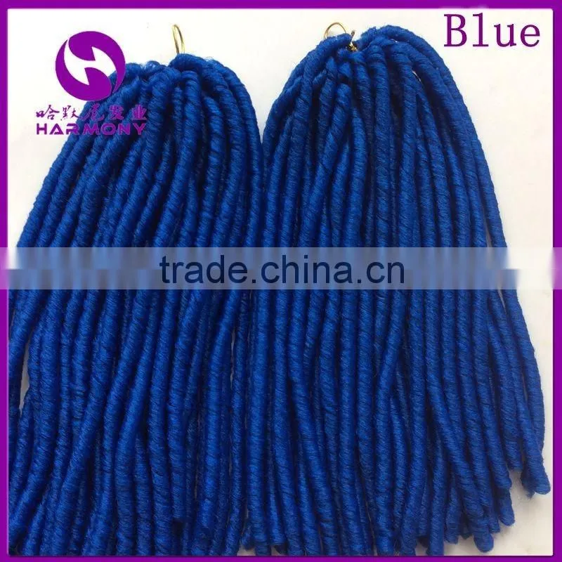 ( Purple Color ) HARMONY 18inch 110grams Synthetic dread locks crochet twist hair extensions dreadlocks weave