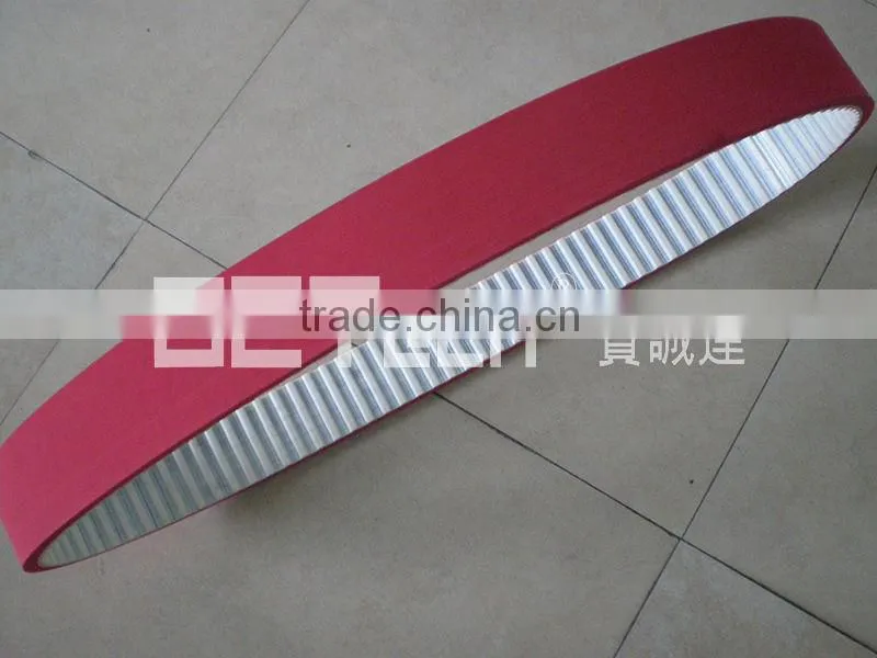 PU Timing Belt Coated With 8mm Red Rubber