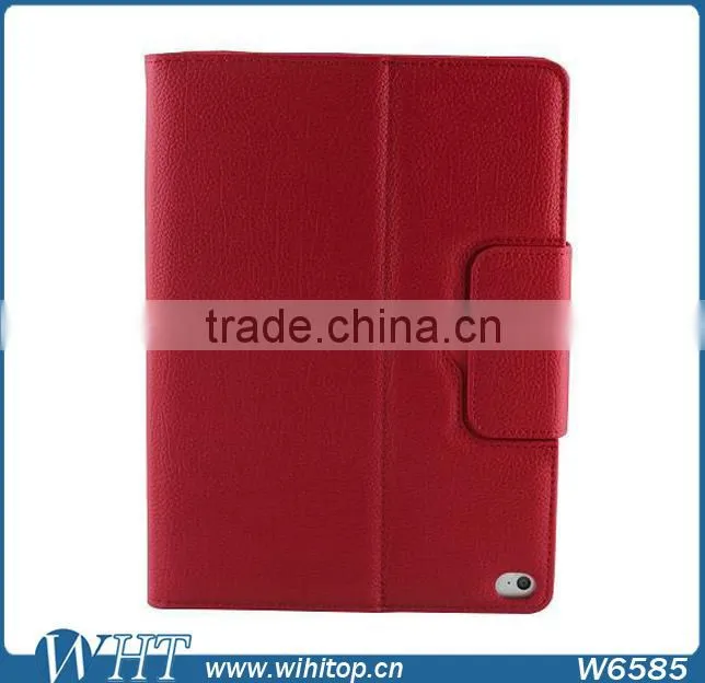 Litchi Pattern PU Leather Flip Stand Case Silicon Keyboard Cover for iPad Air 2