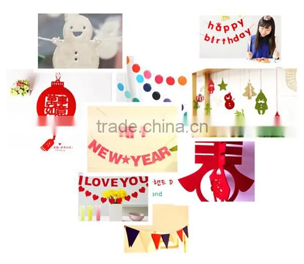 Felt triangle garland decorations for party supplies