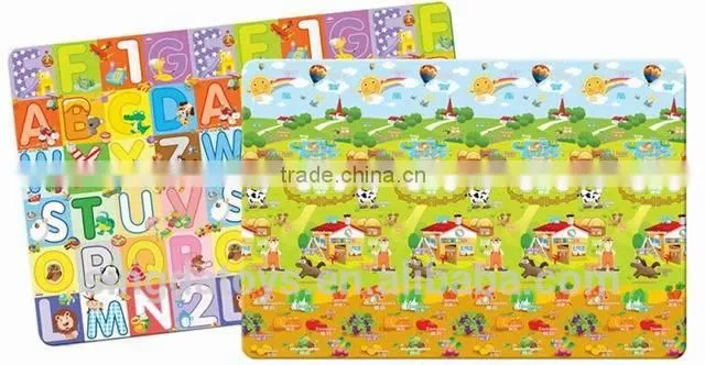 160 x 200 cm Letter height/animal 123 double patternPlay Mat