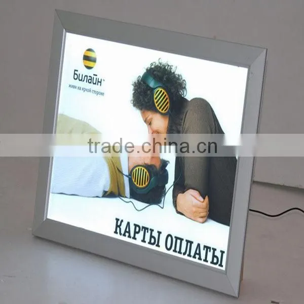 Led Slim Menu Light Indoor Sign Box For Restaurant