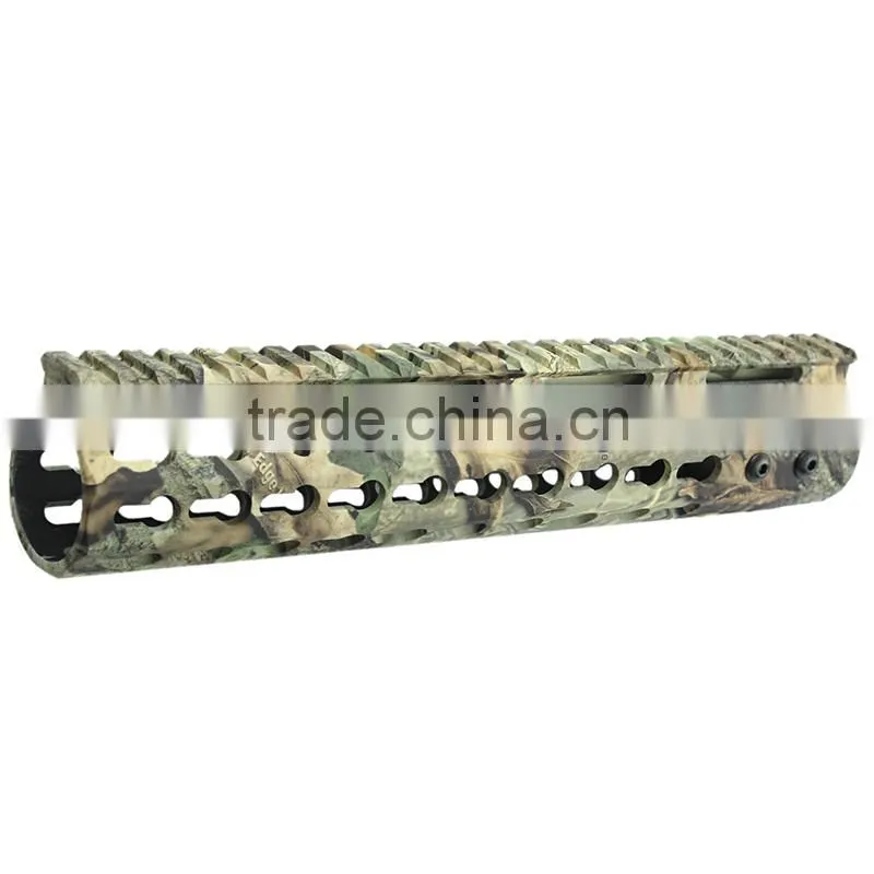 Funpowerland Keymod 10 Inch Camo Color Rifle Length Key Mod Free Float Rifle Style Handguard Rail Mount
