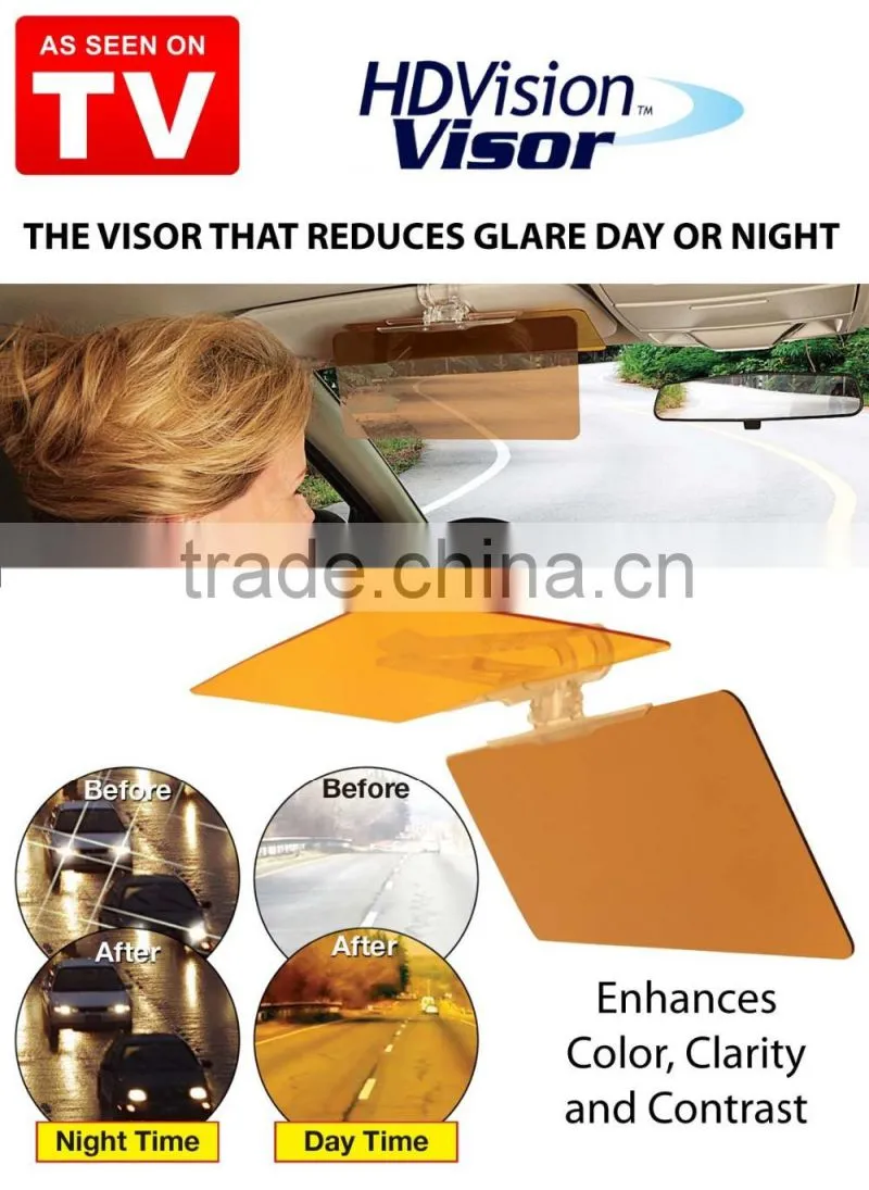HD Vision visor the day &night visor car visor anti dazzle mirror