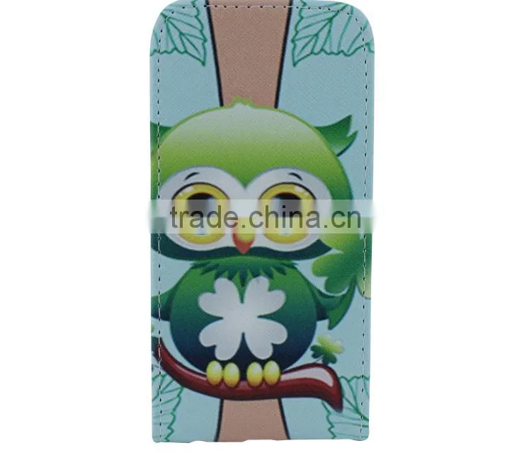 2015 Newest Owel Printings Phone Case Lift Flip Leather Case With Card Slot For iPhone 6
