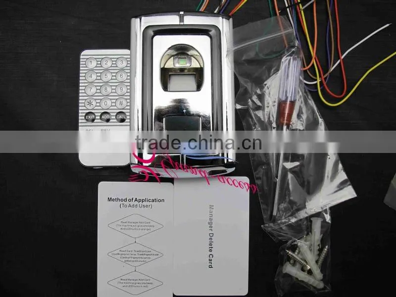Metal Shell Fingerprint Reader with IR Remote Control, Biometric Fingerprint Reader